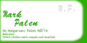 mark palen business card